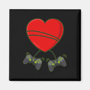 Videospelarhjärtestyrenheter Valentines day Boys Magnet