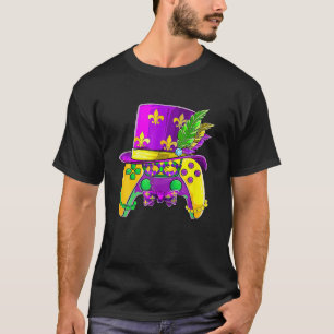 Videospelarkontroll Gamer E-Sports Mardi Gras Bo T Shirt