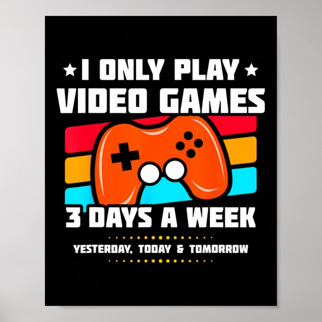 Videospelarspelare - spel för konsol - Roligt för  Poster (Framsidan)