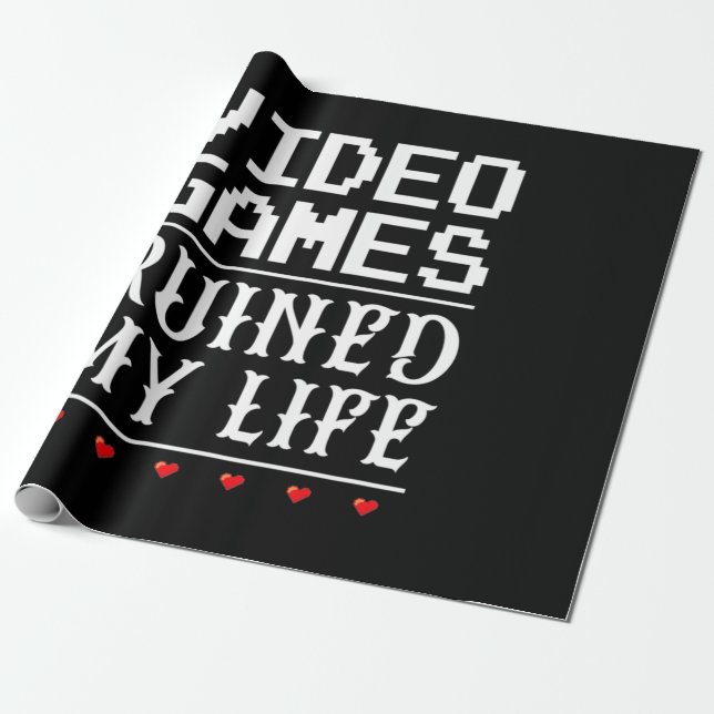 Videospelen förstörde mitt liv presentpapper (Utrullad)