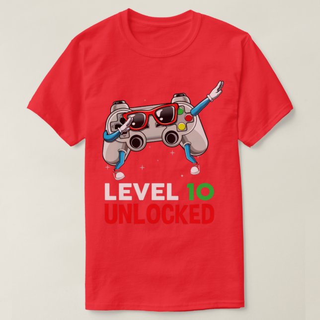Videospelerålder för Dabbing Gaming Controller 10- T Shirt (Design framsida)