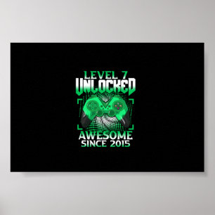 Videospelerenivå 7 för 7:e, födelsedagsbarn, upplå poster