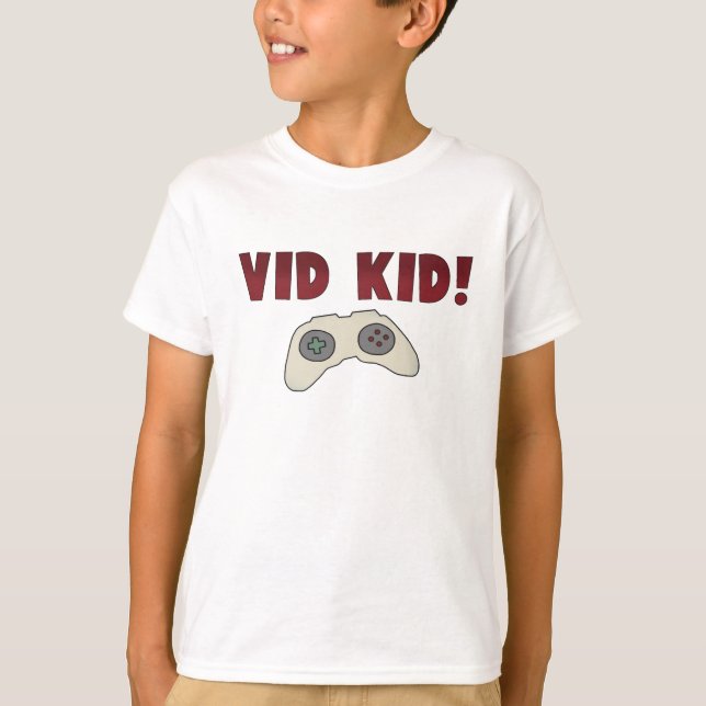 Videospelets Kid T-shirt (Framsida)