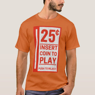 Videospelets myntutgång - 25 cent t shirt
