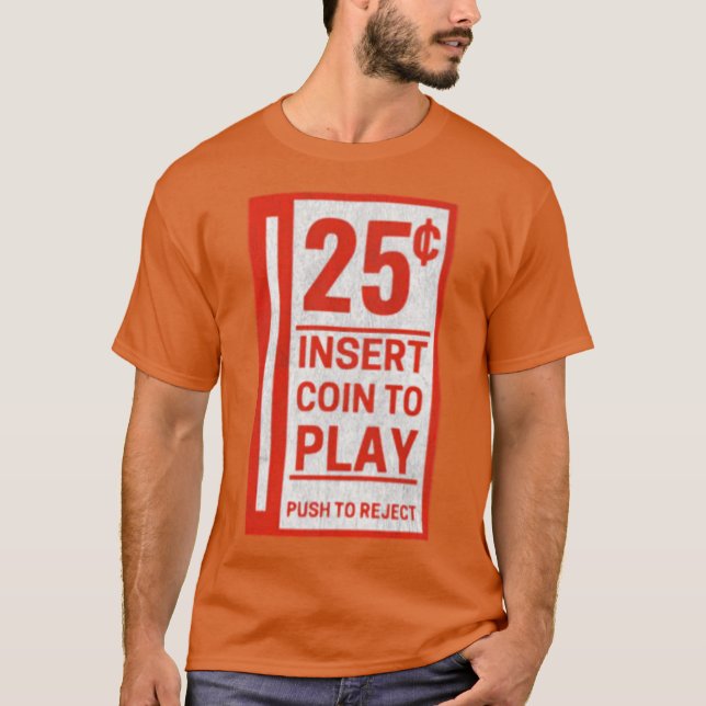 Videospelets myntutgång - 25 cent t shirt (Framsida)