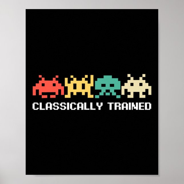 Videospelets Vintage Retro Gaming Arcade 80s 2 Poster (Framsidan)
