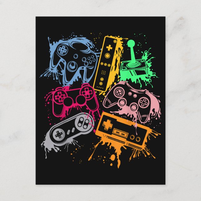 Videospelkonsolstyrenheter Retro 80:s 90:e båge Tilläggskort (Framsida)