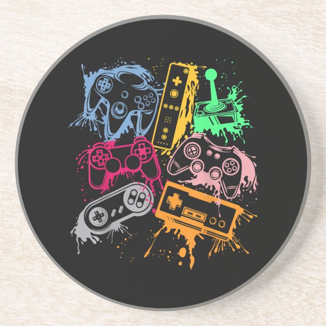 Videospelkonsolstyrenheter Retro 80:s 90:e båge Underlägg (Framsidan)