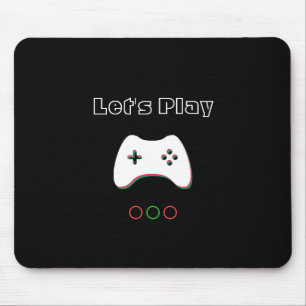 Videospelkontrollanten, l5At oss leka, röd & grö Musmatta
