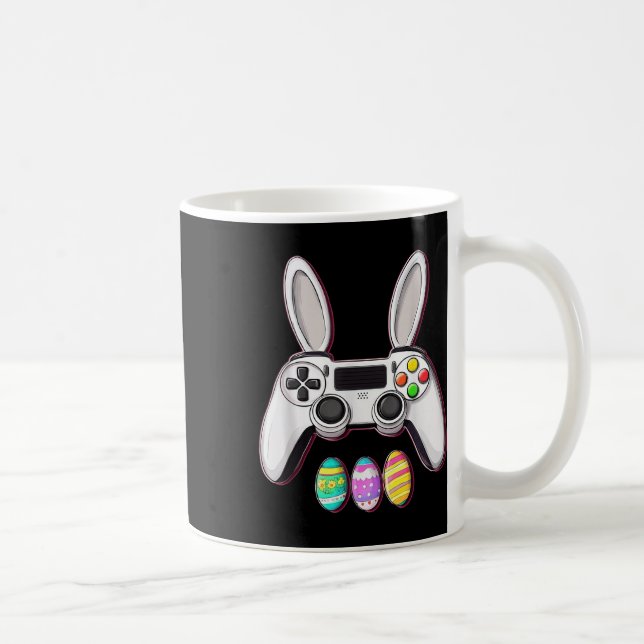 Videospelning i gubben Eggs Controller Påsk-spel Kaffemugg (Höger)