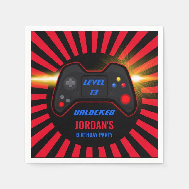 Videospelsdag Pappersservett (Framsidan)