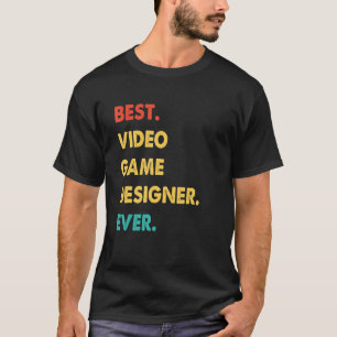 Videospelsdesignern Retro Best Video Game Designer T Shirt