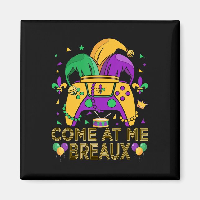 Videospelskonton Mardi Gras Carnival Costume Gamin Magnet (Framsidan)