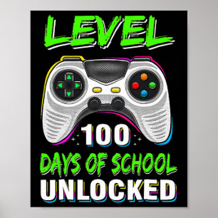 Videospelsnivå 100 dagar med olåst stud i skolan poster