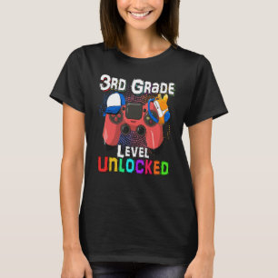 Videospelsnivå olåst tredje Klass-Student-lärare T Shirt
