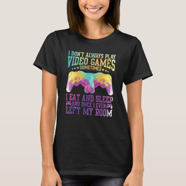 Videospelsspelarens Pun-textdesign T Shirt (Framsida)