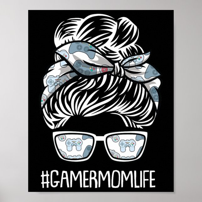 Videospelsstyrenhet i Mamma Life Mor-day Poster (Framsidan)
