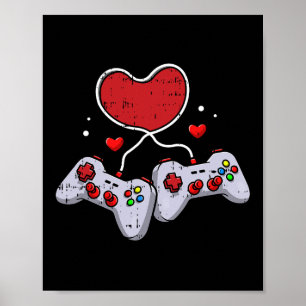 Videospelsstyrenhet Valentines day Coola Gaming G Poster