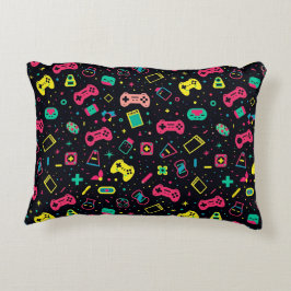 Videospelsstyrenheter Mönster Prydnadskudde