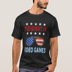 Videospelstillbehör USA flagga Video Games Sayi T Shirt