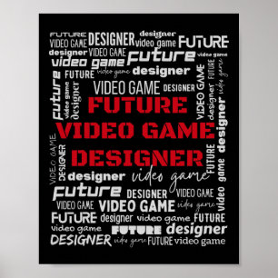 Videospelsutvecklare Framtida videospelsdesigner Poster
