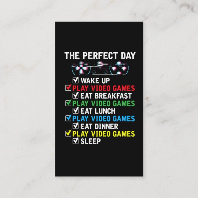 Videouppspelning - barnsligt spelprogram visitkort (Framsida)