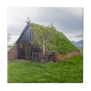 Vidimyri Turf Church i norra Islandet Kakelplatta