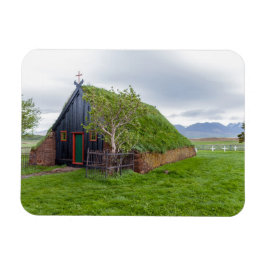 Vidimyri Turf Church i norra Islandet Magnet