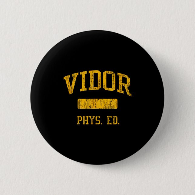Vidor High School Hs Tx Grafisk Konst Knapp (Framsida)