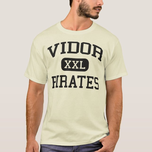 Vidor - pirater - högstadiet skolar - Vidor Texas T Shirt (Framsida)