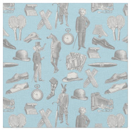 vidriga segrare, herrar djur blåa toile manar tyg