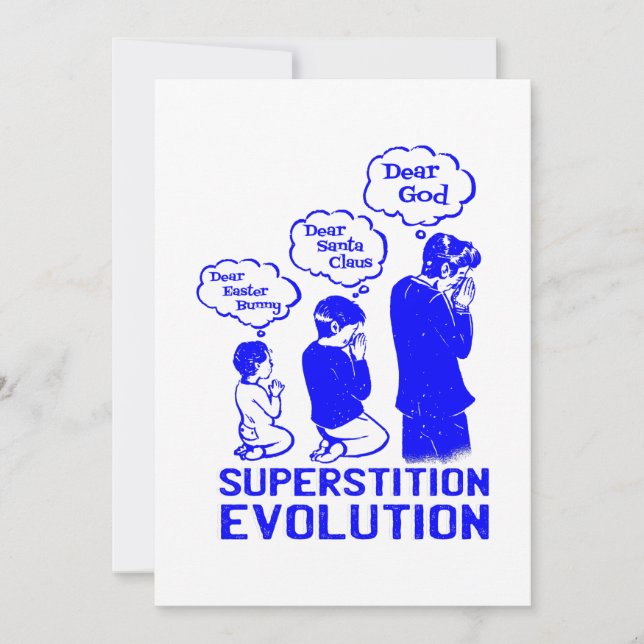 vidskepelse evolution rolig inbjudningar (Framsida)
