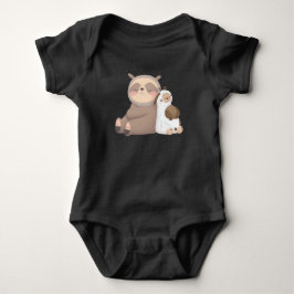 vidsträckt lutning på en lamabydräkt t shirt
