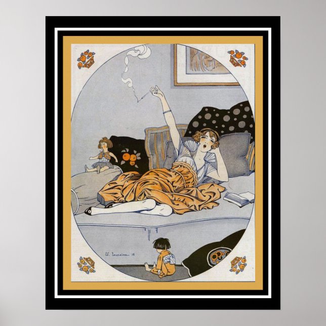 Vie Parisenne Art Deco "Penelope" Poster (Framsidan)