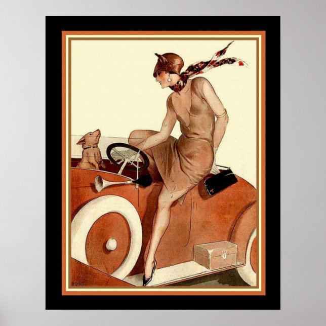 Vie Parisienne Art Deco Print 16 x 20 Poster (Framsidan)