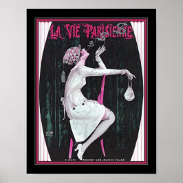 Vie Parisienne Art Deco Smoke Ringar Poster