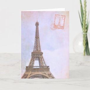 VIEILLE DAME DE PARIS-gratulationskort Tack Kort