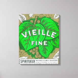 Vieille fint vin LabelEurope Canvastryck