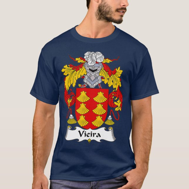 Vieira Jackar om Arm Family Crest T Shirt (Framsida)