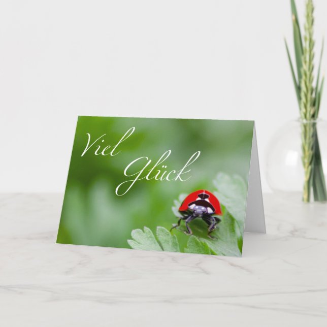 Viel Glück - besondrar i Corona-Zeiten! Kort (Framsida)