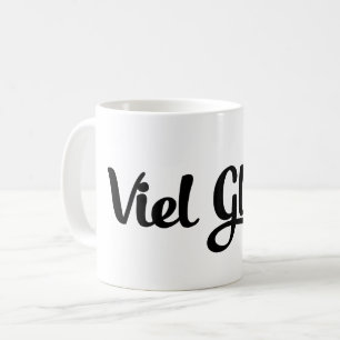 Viel Glück Tyska språket Lycka till Kaffemugg