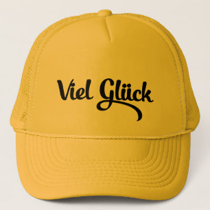 Viel Glück Tyska språket Lycka till Keps