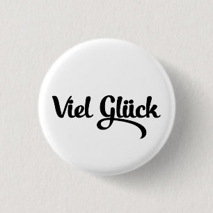 Viel Glück Tyska språket Lycka till Knapp