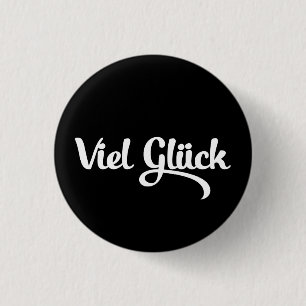 Viel Glück Tyska språket Lycka till Knapp