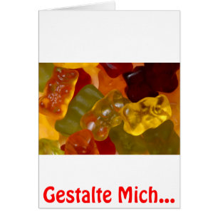 Viele bunte Gummibärchen Hälsningskort