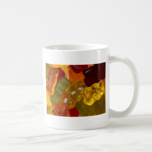 Viele bunte Gummibärchen Kaffemugg