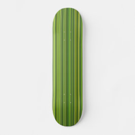 Viele bunte Streifen im grünen Muster Old School Skateboard Bräda 18 Cm