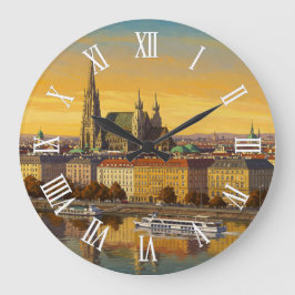 Vienna Austria Travel Stor Klocka
