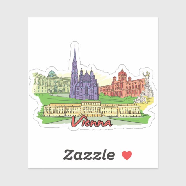 vienna klistermärken (Ark)