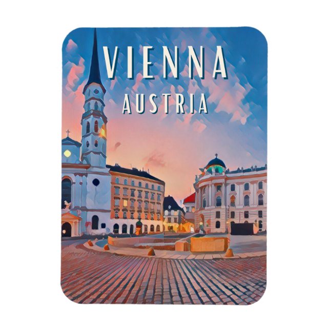Vienne, capitale animée de l'Autriche Magnet (Vertikal)
